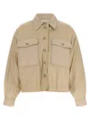Max Mara Padded Shirt Jacket In Neutral