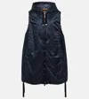 Max Mara Drawstring Padded Coat In Dark Blue