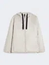 Max Mara Padded Water-repellent Canvas Hooded Jacket In Neutral