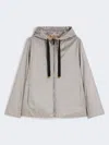Max Mara Padded Water-repellent Hooded Jacket In Gray