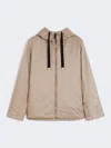 Max Mara Padded Water-repellent Hooded Jacket In Neutral