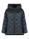 Max Mara Padded Waterproof Jacket In Blue