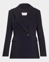 Max Mara Pagano Double-breasted Blazer In Ultramarine