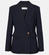 Max Mara Blazer Pagano Aus Einem Wollgemisch In Blau