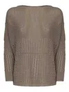 Max Mara Paggi Cotton Blend Pullover In Neutral