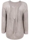 Max Mara Knitted Open-back Sweater
