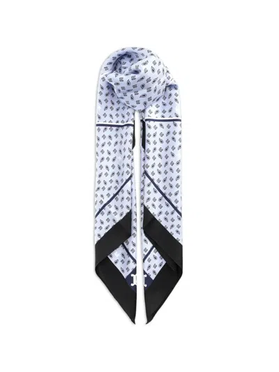 Max Mara Paisley-print Silk Scarf In Blue