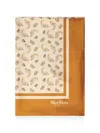 Max Mara Paisley-print Silk Scarf In Brown