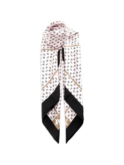 Max Mara Paisley-print Silk Scarf In Neutral