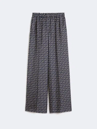 Max Mara Paisley-print Trousers In Blue