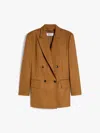 Max Mara Palanca Jacket Tobacco In Gold