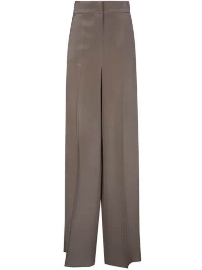Max Mara "palanca" Wide Leg Trousers In Neutral
