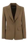 Max Mara Palchi - Wool Gabardine Blazer In Multi