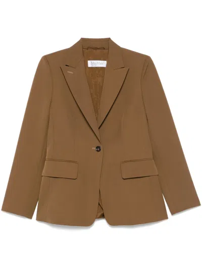 Max Mara Palchi Blazer In Braun