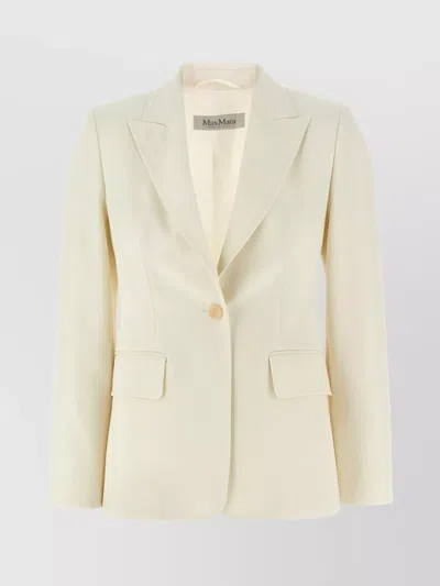 MAX MARA 'PALCHI' BLAZER WITH NOTCHED LAPELS AND FRONT FLAP POCKETS