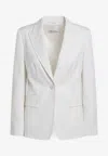Max Mara Single-breasted Jacket In White