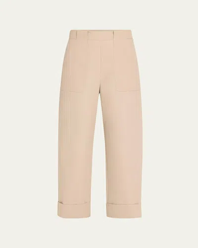 Max Mara Palio Long Trousers In Sand