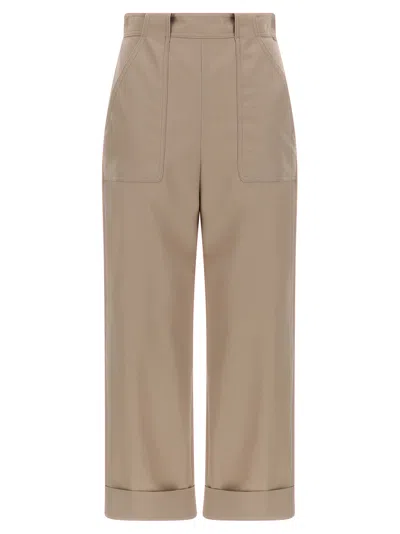 Max Mara 'palio' Pants In Brown