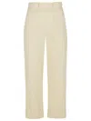 Max Mara Palio' White Cotton Pants Women In White