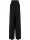 Max Mara Pantalone Juanita In Gabardine Nero Donna In 黑色