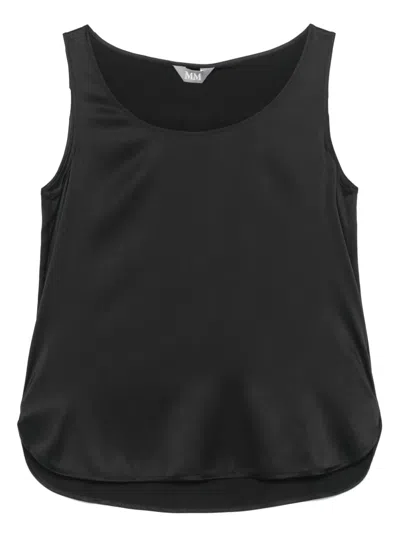 Max Mara Pan Sleeveless Blouse In Black