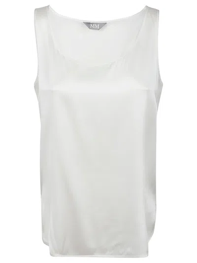 Max Mara Pan Sleeveless Top In White