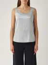Max Mara Pan Top-wear In Azzurro Polvere