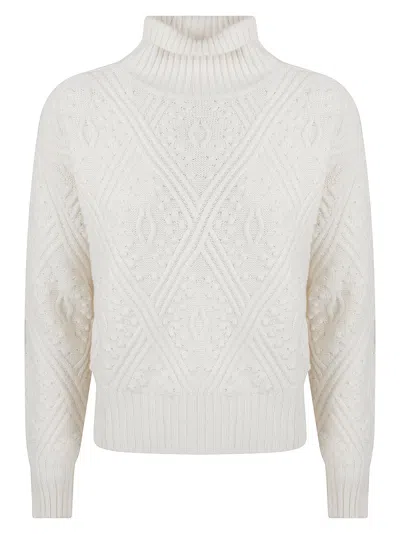 Max Mara Panino Sweatshirt In Bianco