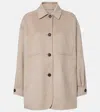 Max Mara Relaxed Fit Jacket Front Pockets In Brown