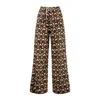 Max Mara Cotton Geometric Stapa Pants In Brown