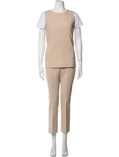 Pre-owned Max Mara Pant Set In Neutrals