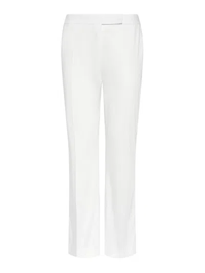 MAX MARA OKRA COTTON SATIN TROUSERS