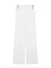 Max Mara Pleated Casual Pants In White