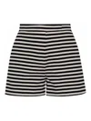 Max Mara Onirica Jersey Trouser White Black In Multi