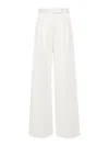 Max Mara Weite Hose Zinnia Aus Jersey In White