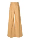 Max Mara Pleat-detailing Palazzo Pants In Marrón