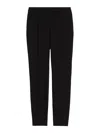 Max Mara Jersey Trousers With Belt Loops And French Pockets In Negro