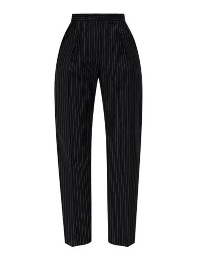 Max Mara Sesamo Long Trouser Black White