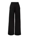 Max Mara High Waist Trousers With Side Stripe Detail In Black