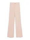 Max Mara High-waisted Casual Pants In Light Pink