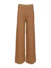 Max Mara Knit Trousers Knitwear Beige In Brown