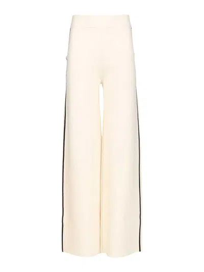 Max Mara Palazzo Trousers In White