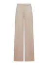 Max Mara Silk Pants In Camel