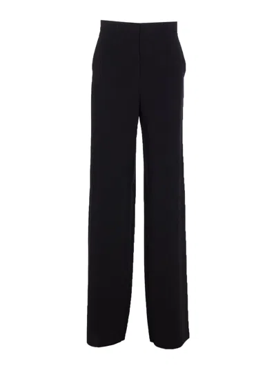 Max Mara Wide Leg Trousers In Black
