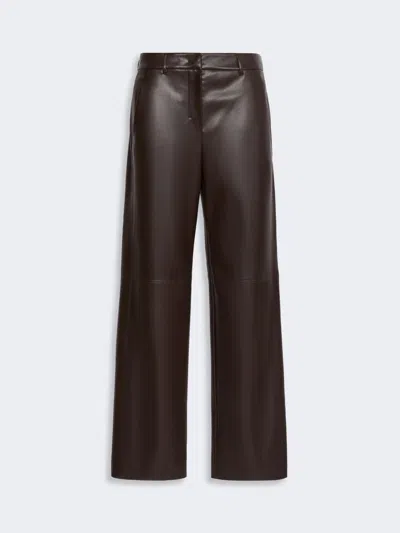 Max Mara Pantalon Classique En Jersey Enduit In Brown