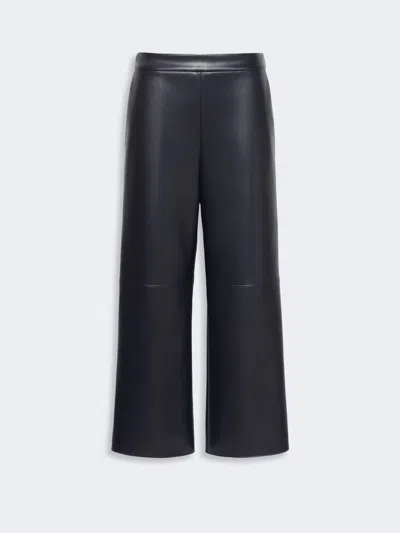 Max Mara Pantalon Court En Jersey Enduit In Blue