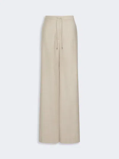 Max Mara Pantalon De Jogging En Flanelle De Laine In Beige