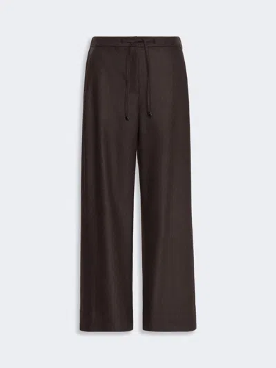 Max Mara Pantalon De Jogging En Laine Stretch In Brun