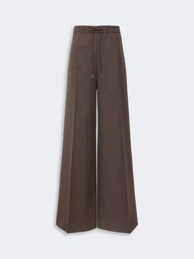 Max Mara Pantalon En Batavia De Laine In Brown