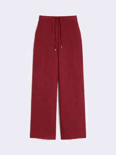 Max Mara Pantalon En Batavia De Lin In Red